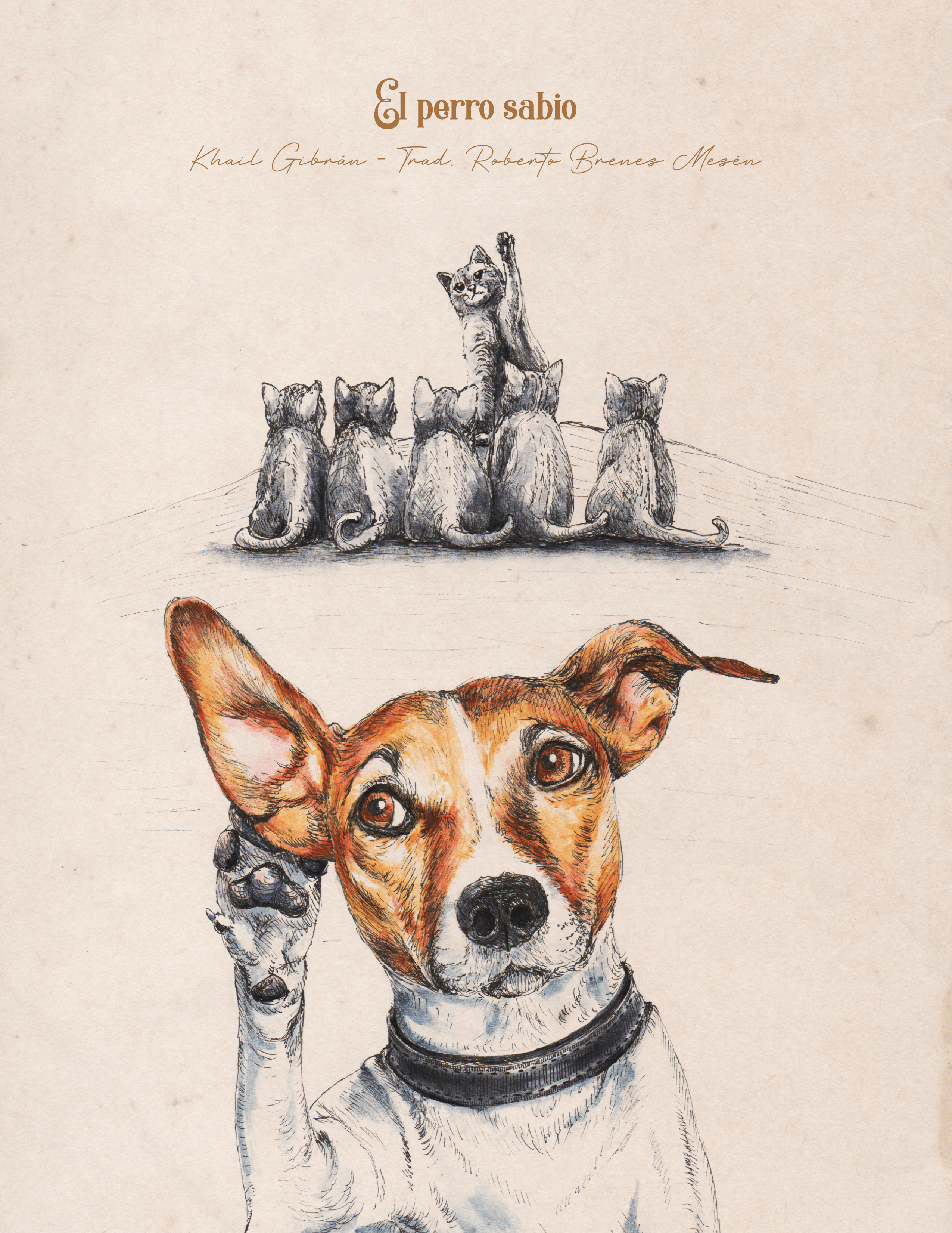 Ilustración del audiotexto el perro sabio